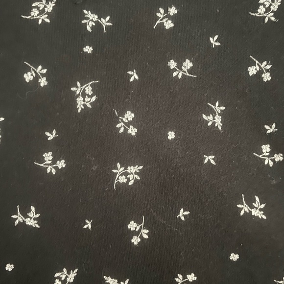 The Nines by Hatch French Terry Maternity sweatshirt in Black Floral - Picture 2 of 4